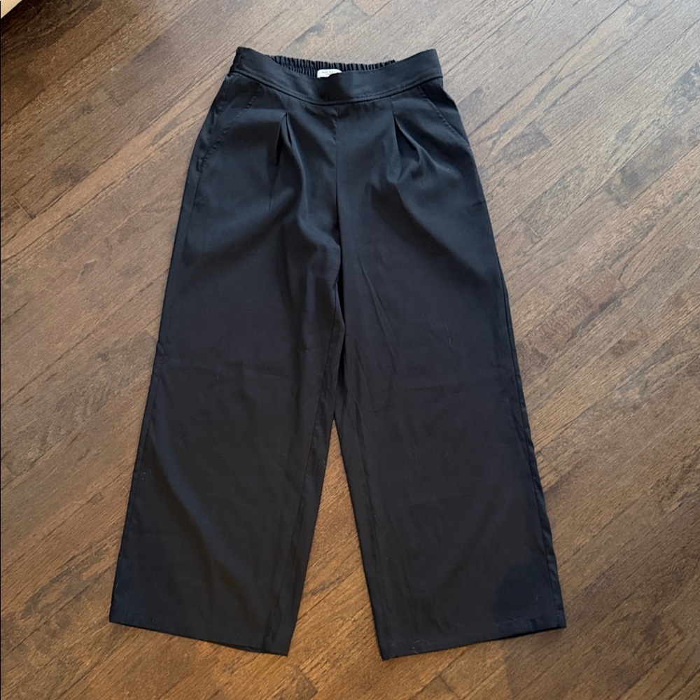 Max Studio Black Wide-Leg Pants